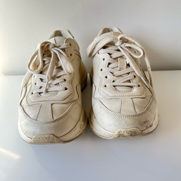 Authentic Gucci Women’s Rhyton leather sneaker in size 37 - Picture 3 of 11